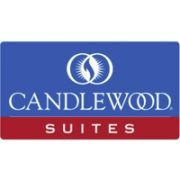 Candlewood Suites logo, showing ScaleBlaster use to prevent scale in hotel water heating systems.