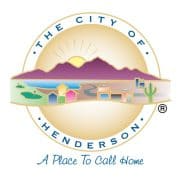 City of Henderson logo, indicating municipal use of ScaleBlaster for effective water treatment.