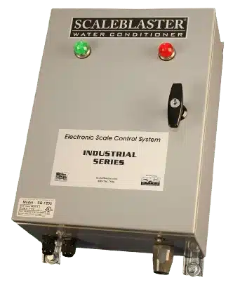 ScaleBlaster Industrial Series unit for electronic scale control in large-scale water systems.