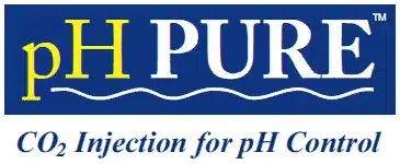 pH PURE logo promoting CO₂ injection system used for precise pH control in water treatment.